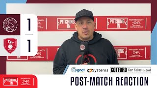 Taunton Town FC 1  1 Bracknell Town FC  Post Match Interview  Southern League Premier South [upl. by Aissirac]