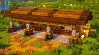 Minecraft Easy Horse Stable Tutorial [upl. by Rorie]