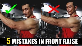 FRONT RAISE DUMBBELL 5 खतरनाक ग़लतियां STOP NOW [upl. by Corydon]