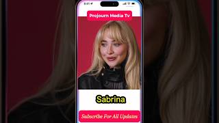 Does Sabrina Carpenter Know Lyrics from Her Biggest Songs sabrinacarpenter sabrinacarpenternews [upl. by Imarej651]