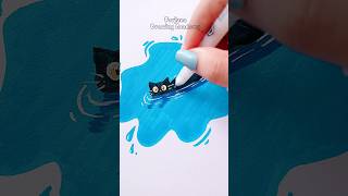 Cute art idea to fill your sketchbook art painting shorts [upl. by Shiff]