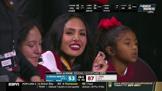 Crowd ERUPTS For Kobe amp Vanessa Bryant Friend amp Former WalkOn Scoring  NCAA Tournament USC Trojans [upl. by Halyahs166]