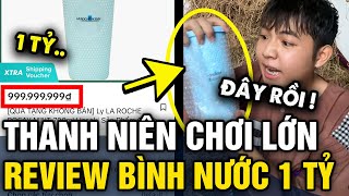 Thanh niên CHƠI LỚN review bình nước Hasaki GIÁ 1 TỶ và sự thật BẤT NGỜ đằng sau  Tin 3 Phút [upl. by Airlee]