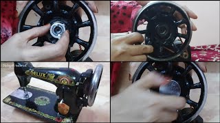 Sewing Machine Wheel Jam Problem Solve At Home [upl. by Mahsih36]