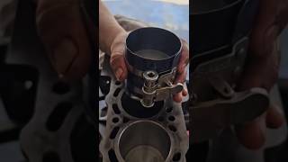 Mechanic Tricks  Piston assembly automobile mechanic automotive diy engine [upl. by Keffer509]