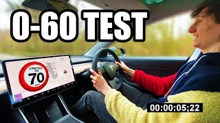 Testing Valet Mode in the Tesla Model 3  25 LESS SPEED [upl. by Richmal]