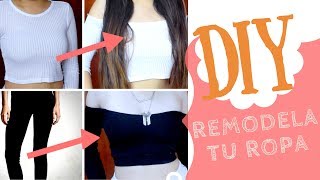 DIY off shoulder top  Remodela tu ropa vieja [upl. by Alleacim379]