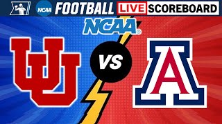 Utah Utes vs Arizona Wildcats  NCAA Football Live Scoreboard [upl. by Ydnas]