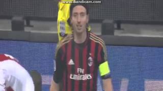 Ricardo Montolivo Red Card AC Milan vs Ajax Amsterdam HD 11122013 [upl. by Fae]