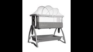 BabyWombWorld Premium Baby Co Sleeper Bed and Crib with Mosquito Net [upl. by Duston]