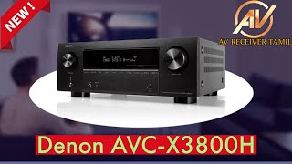 Denon AVCX3800H 94 Channel AV Receiver  8K Ultra HD 180 Watts Review [upl. by Assilrac]