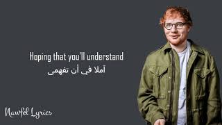 Ed Sheeran  Thinking Out Loud lyrics مترجمة [upl. by Shaughn658]