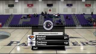 Girls Basketball Kimball vs Pacheco [upl. by Yanrahs]