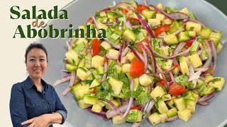 SALADA DE ABOBRINHA ITALIANA  Salada prática rápida e crocante [upl. by Hsan710]