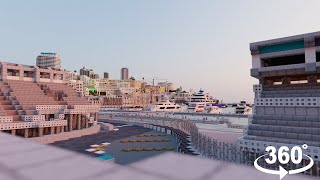 Circuit de Monaco in MINECRAFT 11 scale 360 Degrees [upl. by Anayra]