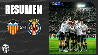 VALENCIA CF 3  1 VILLARREAL CF  RESUMEN DEL PARTIDO [upl. by Fullerton]