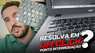 TECLADO NÃO FUNCIONA TECLA COMO RESOLVER [upl. by Lledniw360]