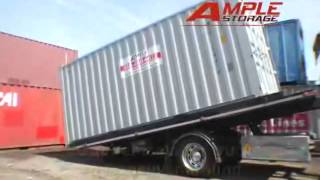 How a Shipping Container is Loaded and Delivered shippingcontainer mobileoffice [upl. by Yesdnyl]