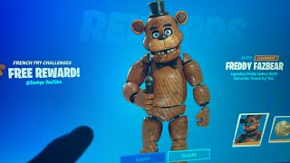 Leaked Freddy Fazbear Skin in Fortnite Fortnite X FNAF shorts [upl. by Ayihsa]