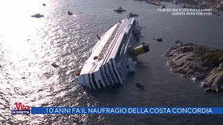 10 anni fa il naufragio della Costa Concordia La vita in diretta 12012022 [upl. by Inaliel735]