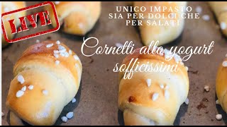 Brioche soffici allo yogurt dolci e salate facciamole insieme in live [upl. by Odyssey]