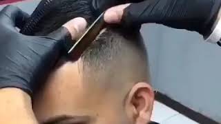 Dégradé à blanc coupe homme 🔥 🔥paris barber shop [upl. by Joachima]