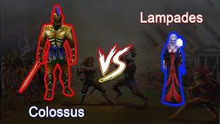 Age of Mythology  Colossus vs Lampades [upl. by Aicila405]