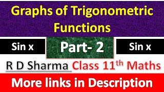 Graphs of Trigonometric Functions  Class 11th Maths R D Sharma Solution  Chapter 6  Part 2 [upl. by Brindell146]