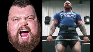 Hafthor Bjornsson Deadlifts 1003lbs amp Eddie Hall Is Petty [upl. by Nylcsoj864]