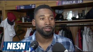 Jackie Bradley Jrs RBIDouble in the 9th keeps game alive for Red Sox [upl. by Selec298]