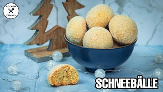 Schneebälle  einfaches PlätzchenRezept  Kochen amp Trinken [upl. by Inajna]