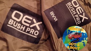 OEX bush pro bivvi bag first impressions and specs  oex bivvy review ish [upl. by Veneaux]