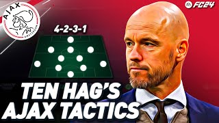 MASTERING TEN HAGS 4231 RECREATING AJAXS TACTICS AND PLAYING STYLE IN EA FC 24 [upl. by Mcgrath580]