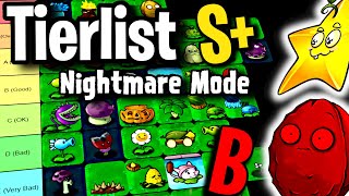 Plants Vs Zombies NIGHTMARE Mode TIER LIST PvzOriginal Part 5 [upl. by Acquah]