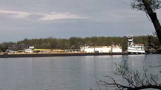 New York amp DS Barge 509 A at the South Grand island Bridge [upl. by Adnertal442]