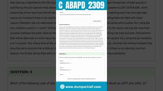 SAP Certified Associate BackEnd Developer  ABAP Cloud Exam Questions  CABAPD2309 Certifications [upl. by Inama]