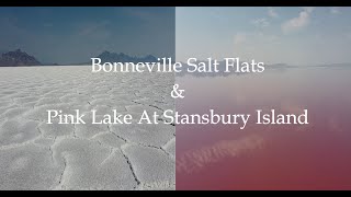 Salt Flats amp Pink Lake  Utah USA  4K Drone Footage [upl. by Elatsyrk136]