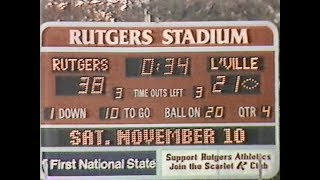 Rutgers vs Louisville Football 1984 [upl. by Yarod675]