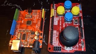 Funduino Joystick Shield  Part 1 Introduction  Basic Functions [upl. by Redna]