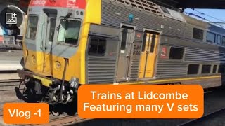 Vlog 1 Train spotting at Lidcombe [upl. by Lrat]