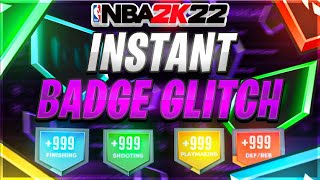 NEW 2023 NBA 2K22 INSTANT BADGE GLITCH BADGE GLITCH 2K22 NBA 2K22 GLITCH [upl. by Werdn]