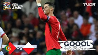 ¡GOOL de Cristiano Ronaldo 🇵🇹 ¡GOOL de CR7  Portugal 20 Polonia  UEFA Nations League 2024 TUDN [upl. by La]