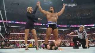 WWE Alexander Rusev DEBUT MATCH  70414 RAW [upl. by Terrab]