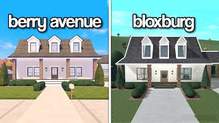 construyendo una casa de BERRY AVENUE en bloxburg [upl. by Gnak737]