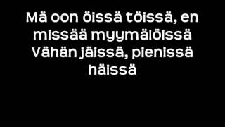 jare ja villegalle häissä feat märkä simo lyrics [upl. by Hsekin174]