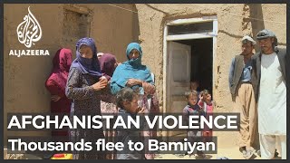 Thousands flee to Bamiyan as Taliban surges in Afghanistan [upl. by Lseil831]