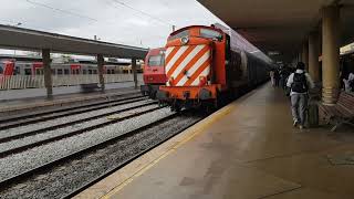 CP Class 1400  1429 departing Lisbon Santa Apolónia on 170524 [upl. by Fitzsimmons]