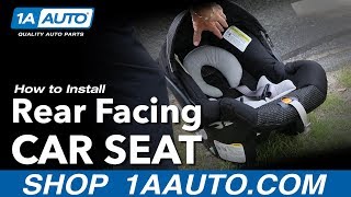 How to Install RearFacing Child Car Seat [upl. by Atirihs]