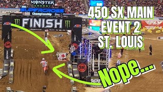 2024 St Louis Supercross 450 SX Main Event 2 [upl. by Odnamra564]