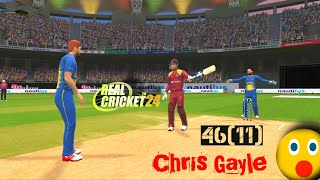 Chris Gayle Power Hitting 😱 l Real Cricket 24 l [upl. by Tace]